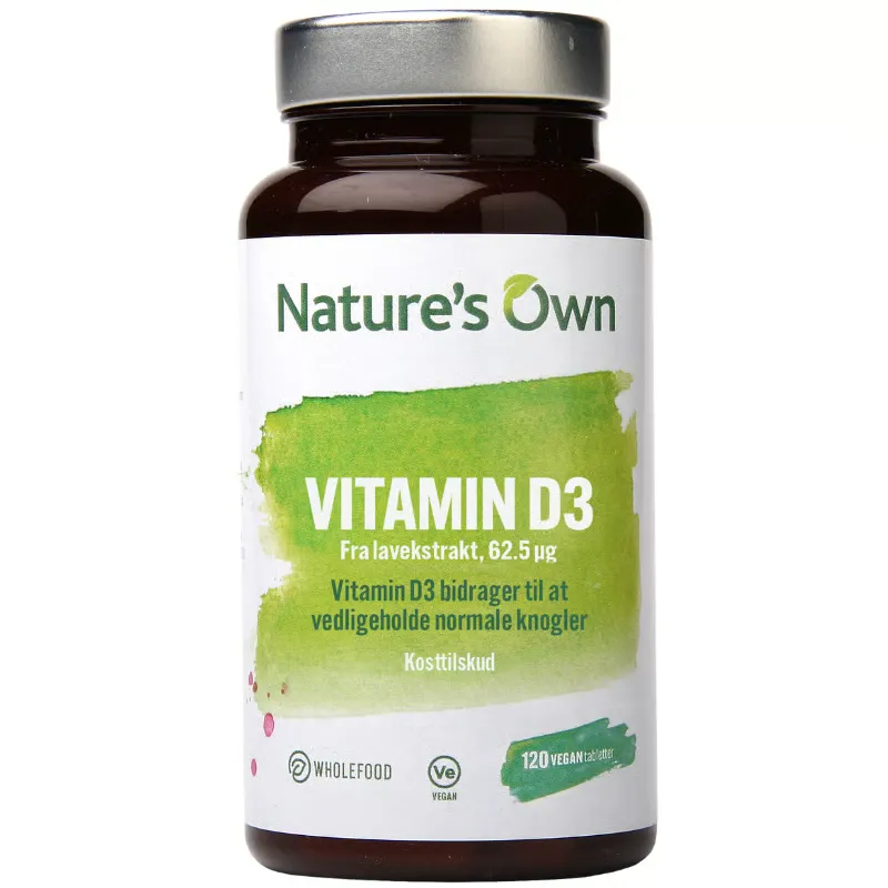 Natures Own Vitamin D3 62,5 μg (120 tabl)