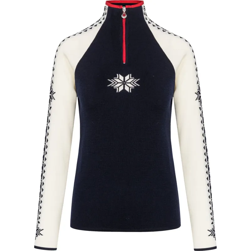 Dale of Norway Geilo, sweater, dame, navy/hvid