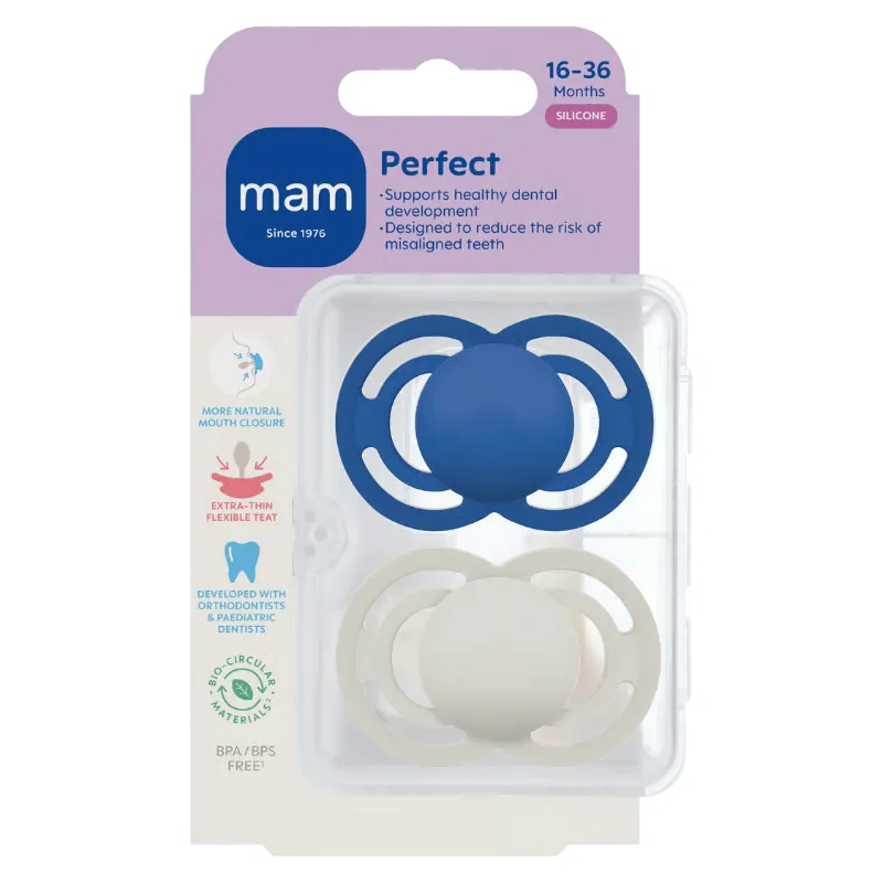 MAM Perfect Silk 16-36M Blue (2 stk)