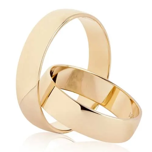 BARTOLI Classic vielsesringe i Guld - 5 mm