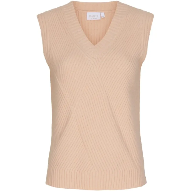 Marta du Chateau vest aw268 - Beige