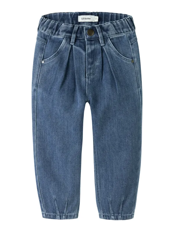 Lil Atelier Obello - Baggy Jeans - Dark Blue Denim - 92 cm