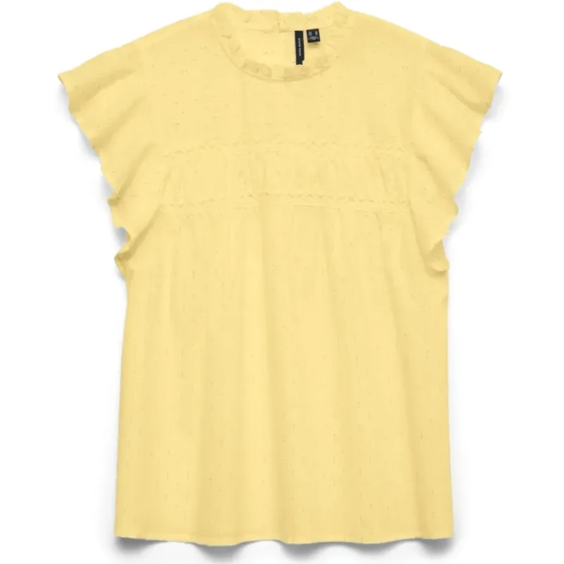 VERO MODA dame bluse VMTRINE - pale banana