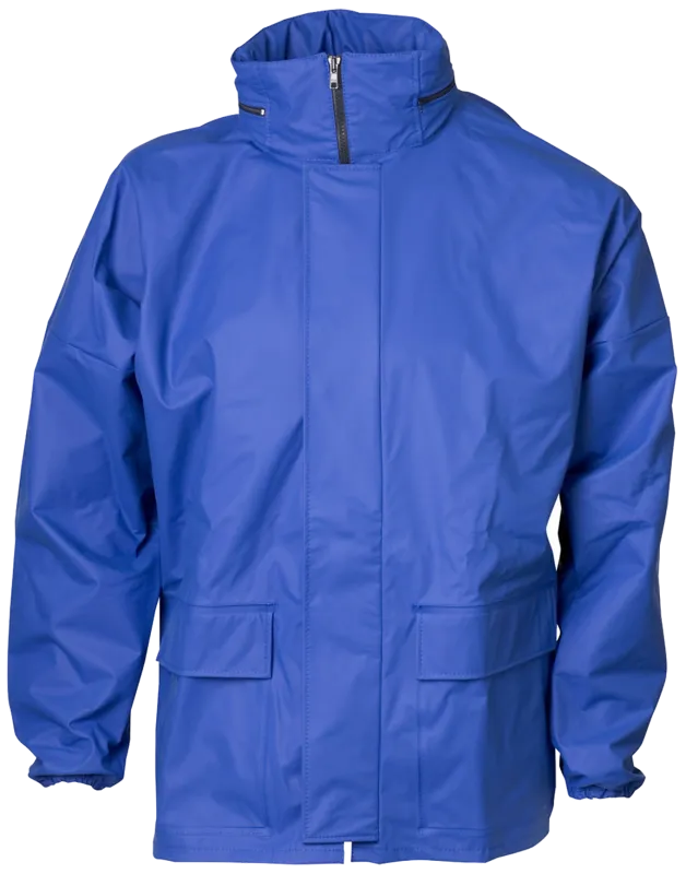 Regnjakke PU 076300 koboltblå Str. 5XL