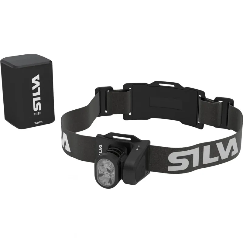 Silva Free 2000 L, pandelampe, sort