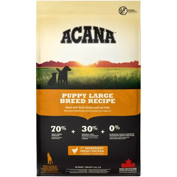 Acana Puppy Large Breed Recipe, 11.4 kg