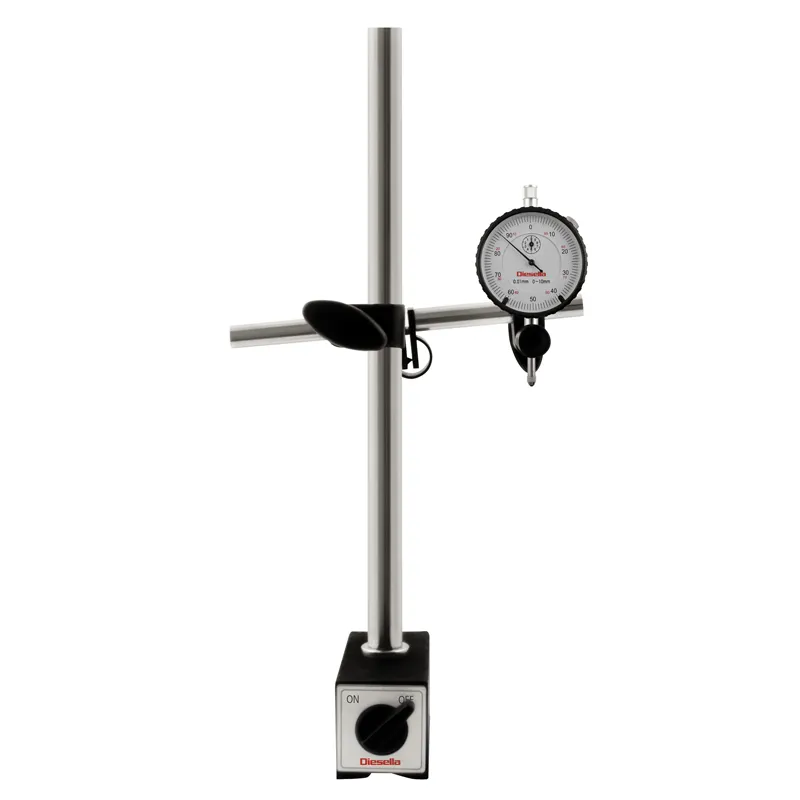 Magnet målestativ 130 kg Ø20 mm søjle L=355 mm On/off magnet