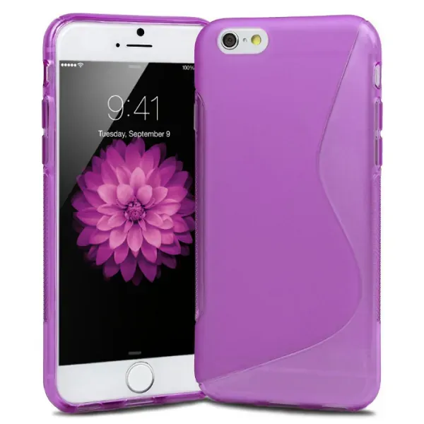 S-Line TPU cover til iPhone 6 Plus/6S Plus. Lilla.