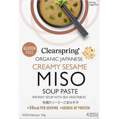 Instant Miso Soup cremet sesam Øko. - 60 gram