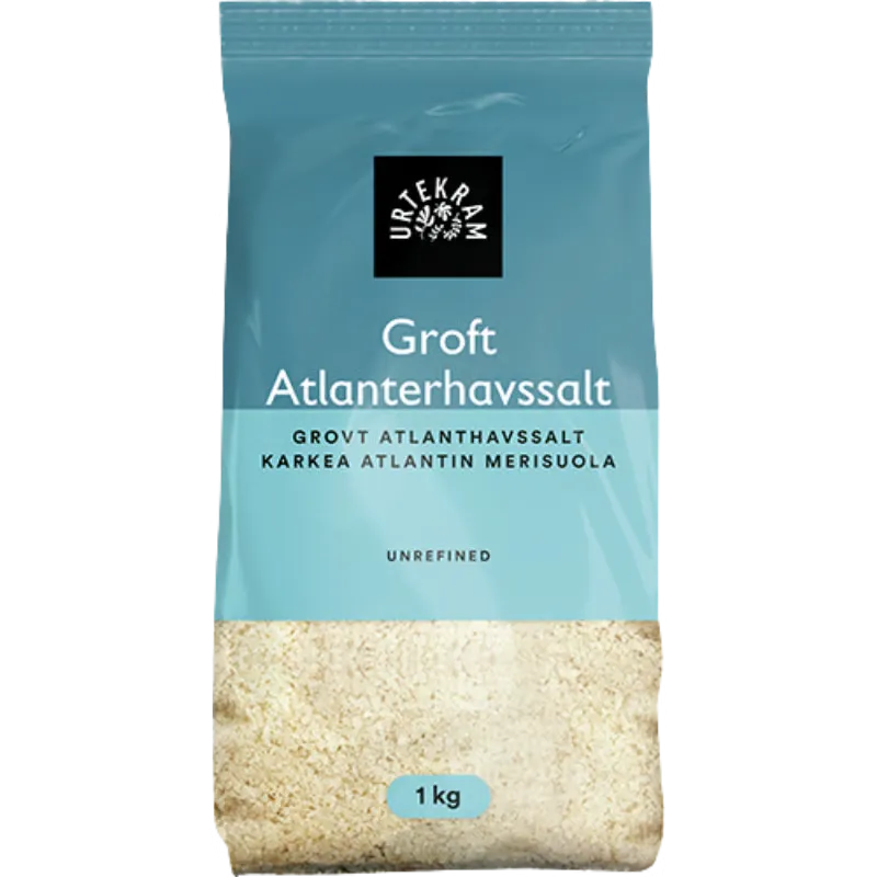 Urtekram Grov Atlanterhavsalt (1 kg)