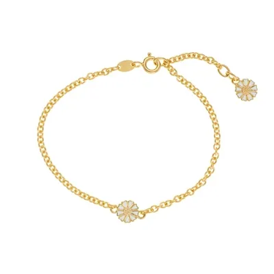 Lund Marguerit armbånd i forgyldt Sølv - 17 og 19 cm