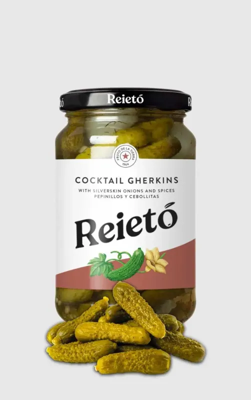 Reietó syltede cornichoner  345g (190g Drænet Vægt)