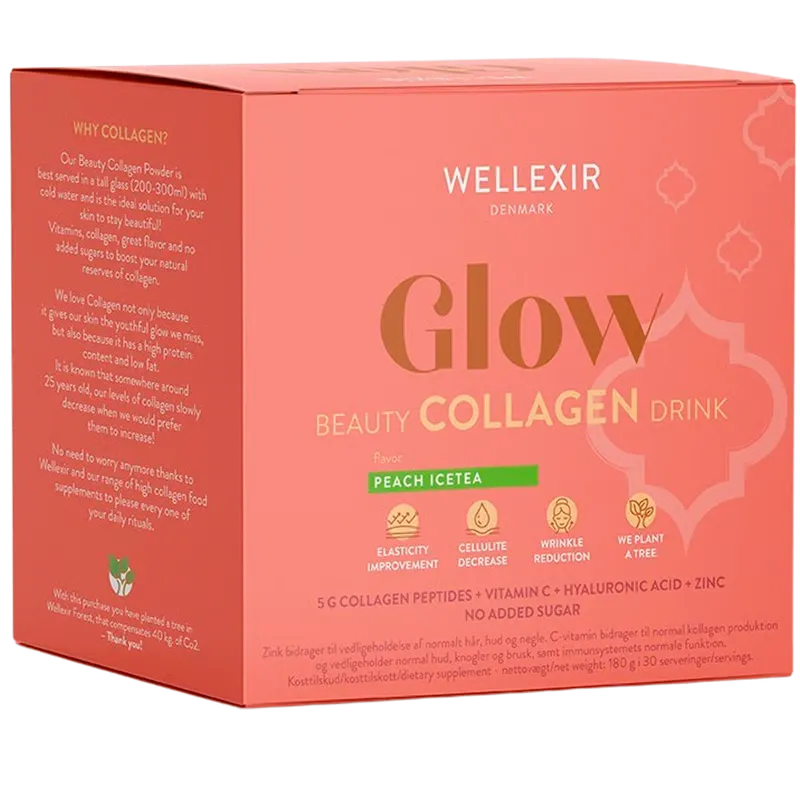 Wellexir Glow Beauty Drink Peach Ice Tea (30x6 g)