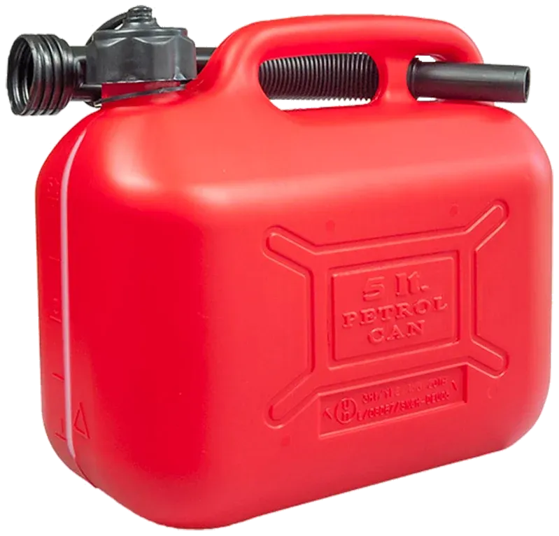 Sprehn benzindunk heavy duty, rød plast 5ltr