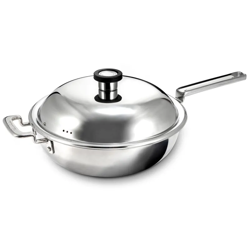 Robert welch 316 Series wok med låg 28 cm, rustfrit stål