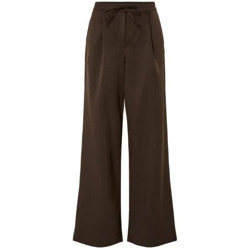 PIECES DAME BUKSER PCFALKA - Delicioso Pinstripe