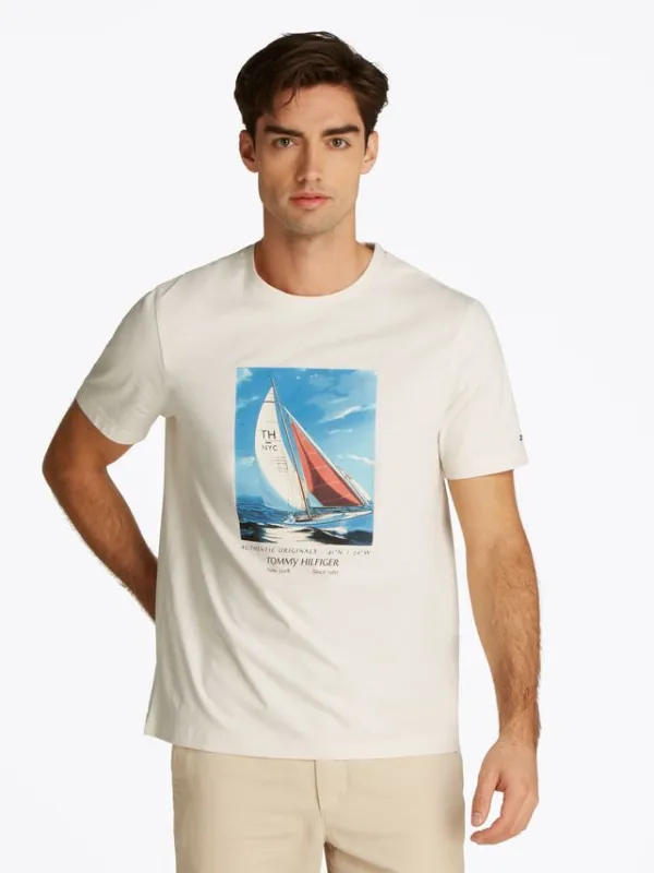 HILFIGER COLOR PHOTO PRINT TEE