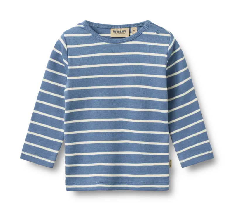Stig Bluse - Blue Stripe - 68