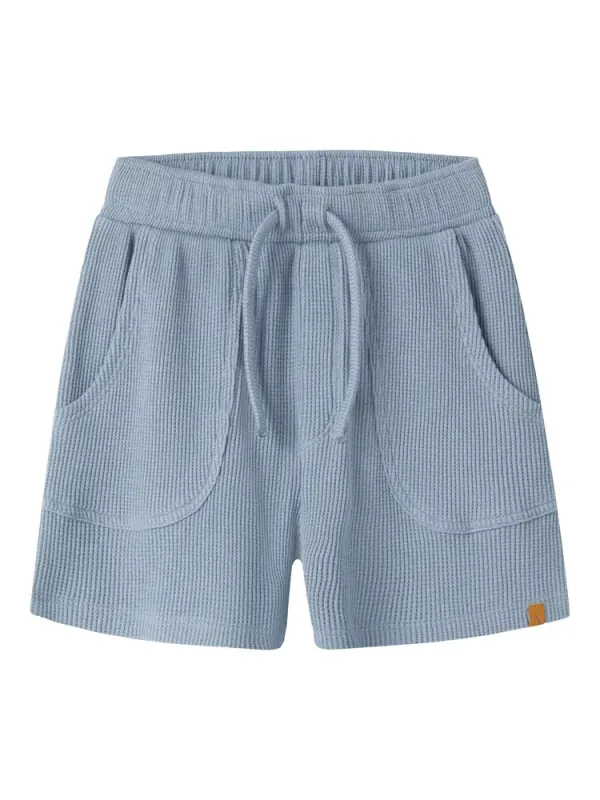 Lil' Atelier Harun Sweat Shorts - Dusty Blue - 116