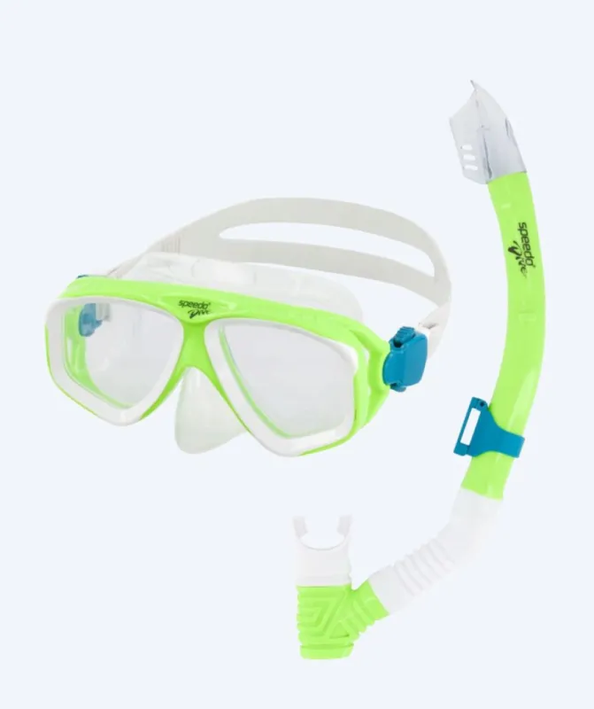 Speedo Combo snorkelsæt til junior (6-16) - Adventure - Grøn/klar