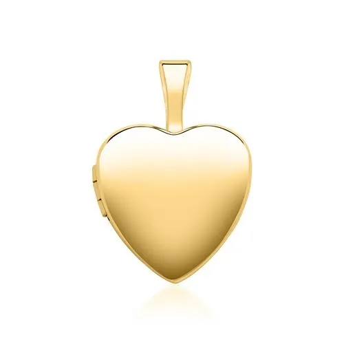 Hjerteformet Medaljon 14 kt. Guld - Mulighed for gravering