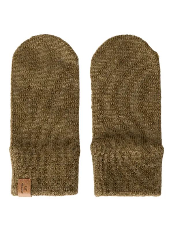 Lil Atelier Nanson - Knit Mittens - Kangaroo - ONE SIZE