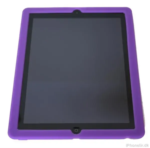 Silicone cover til iPad 2/iPad 3/iPad 4. Lilla.