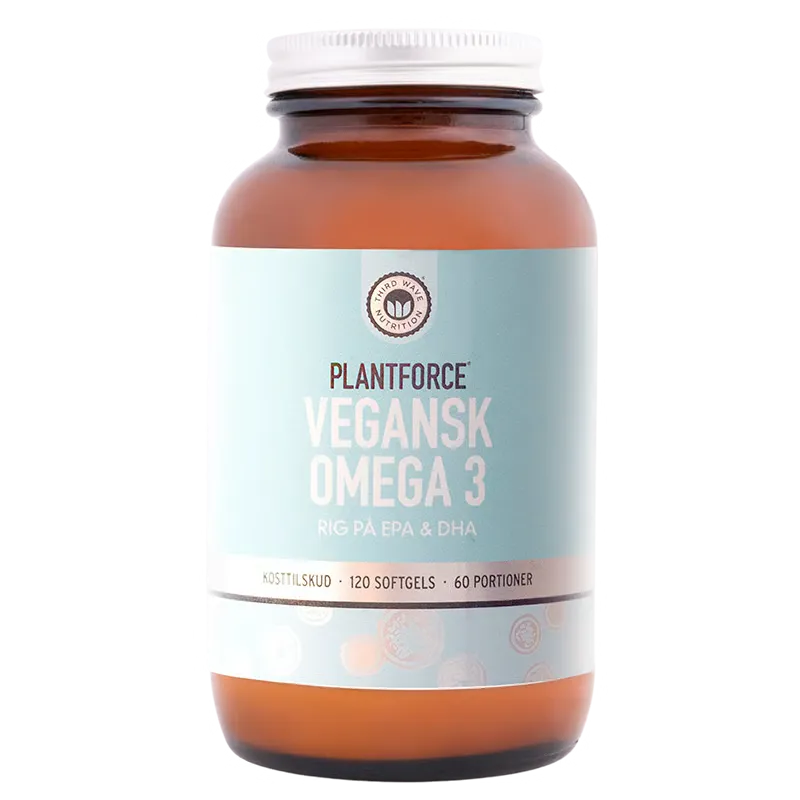 Plantforce Omega 3 (Vegansk EPA & DHA) (120 softgels)
