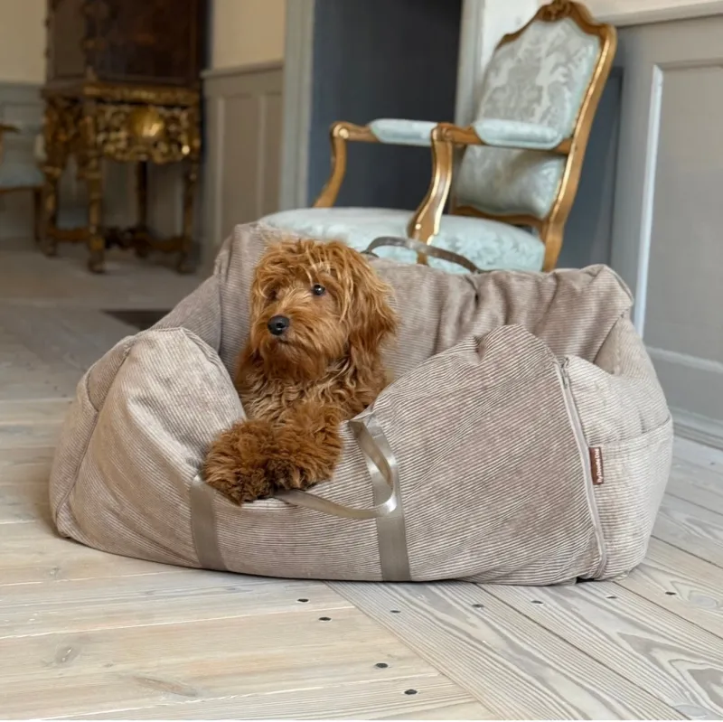 Bjørk bilsæde / dobbelt til 2 hunde / lys brun