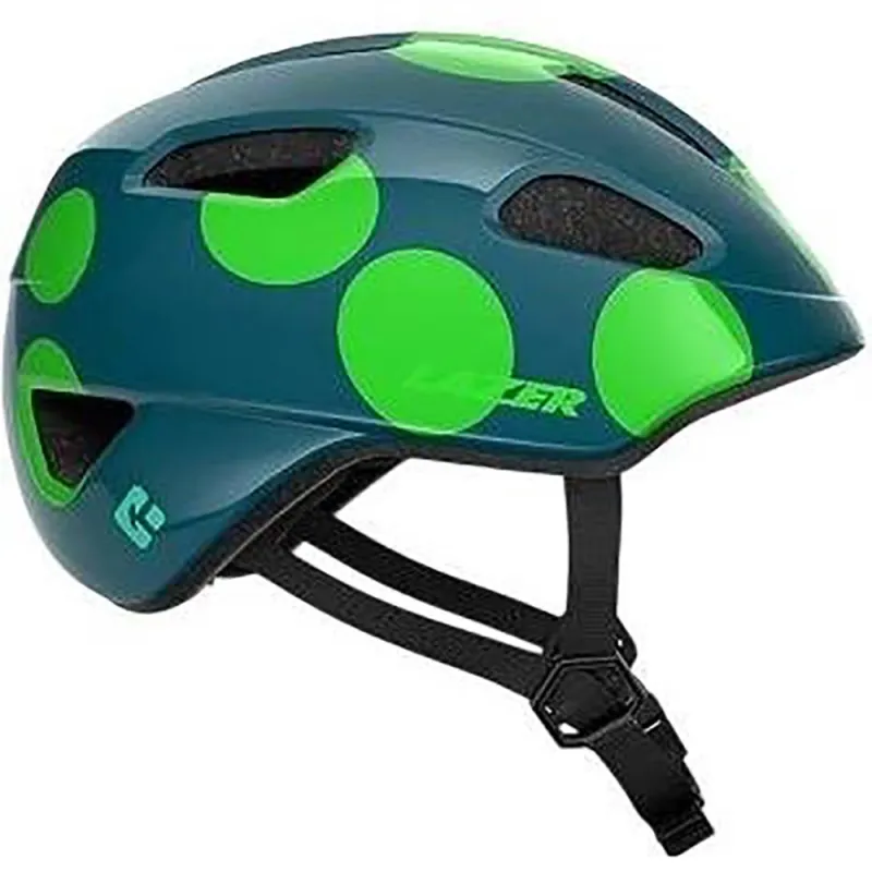 Lazer Nutz Kineticore cykelhjelm - Green Dots