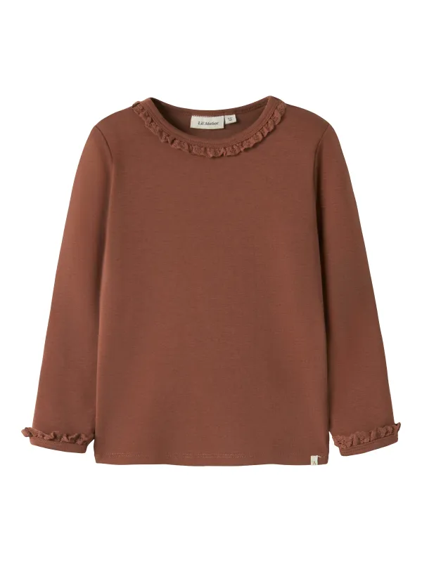 Lil Atelier Layo - Sup Slim Top - Maple Syrup - 92 cm