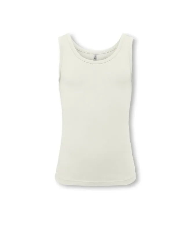 Only Mini Lola Tank Top - Cloud Dancer - 92 cm