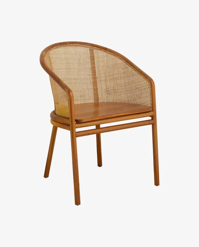 Nordal - MOSSO spisebordsstol  -  lysebrun  -  B58 × D54 × H77 cm
