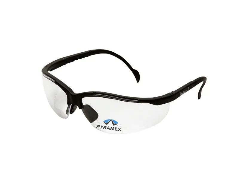 Brille Pyramex V2 readers, sort stel klar linse styrke+1,0
