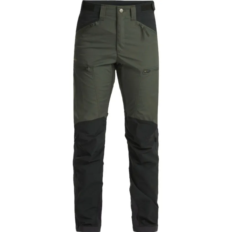 Lundhags Makke High Waist Curved Pants W Short, vandrebukse, dame, grøn/sort