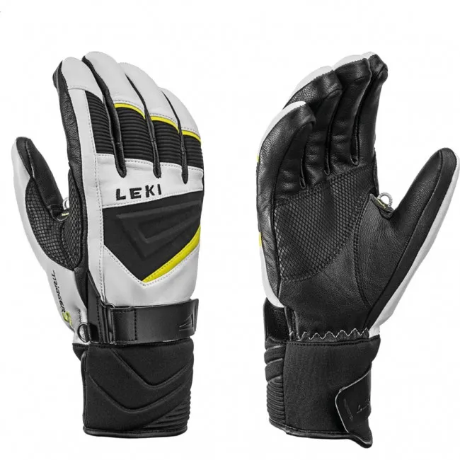 Leki Griffin S, skihandsker, hvid/sort