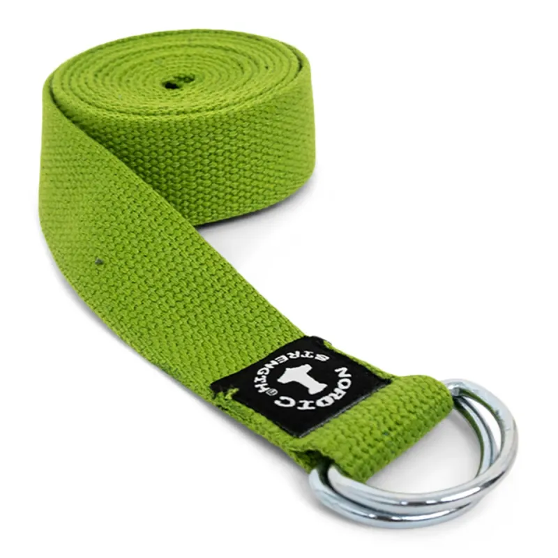 Yogabælte med metallukning - Grøn