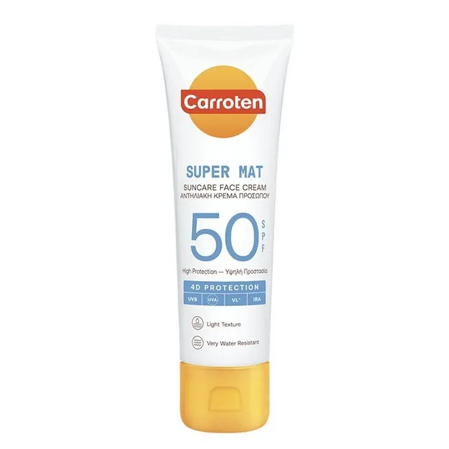 Carroten - Super Mat Suncare Face Cream SPF 50 - 50 ml