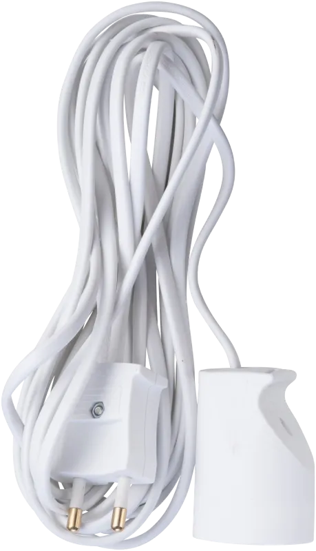 Adapterkabel med børnesikringring 5M hvid