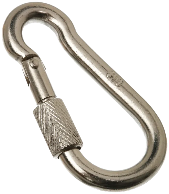 Karabinhage m/lås A4 10×100mm