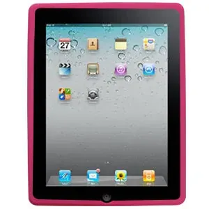 Silicone cover til iPad 2/iPad 3/iPad 4. Hot pink.
