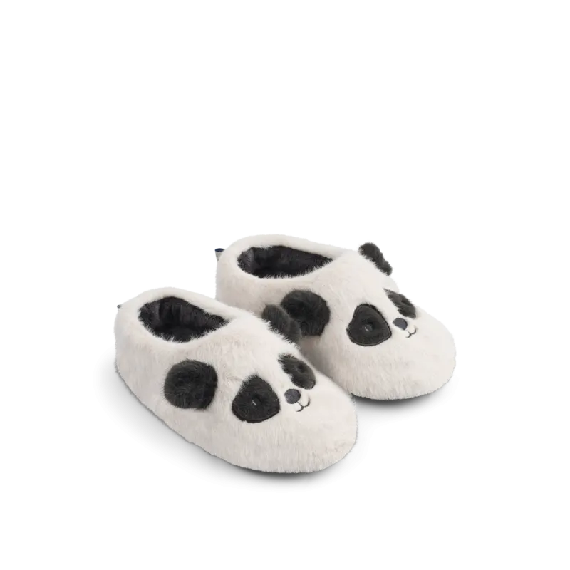 Liewood Aviaja Panda Slippers - Sandy/Dark grey - 20/21