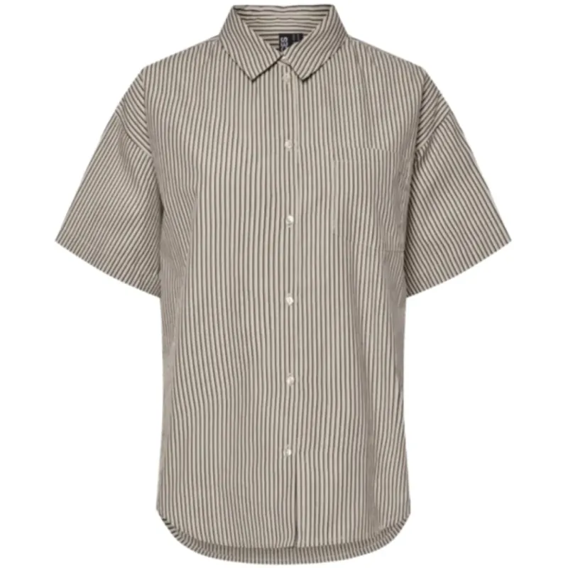 PIECES DAME SKJORTE PCFEMME - Birch Stripes Delicioso