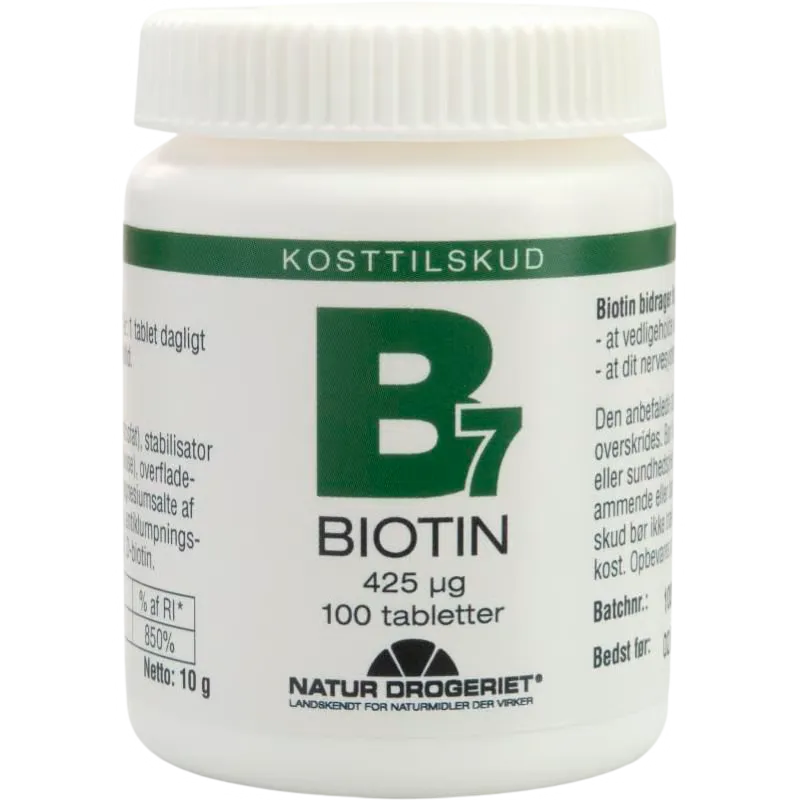 Natur Drogeriet Biotin 425 ug (100 tabletter)