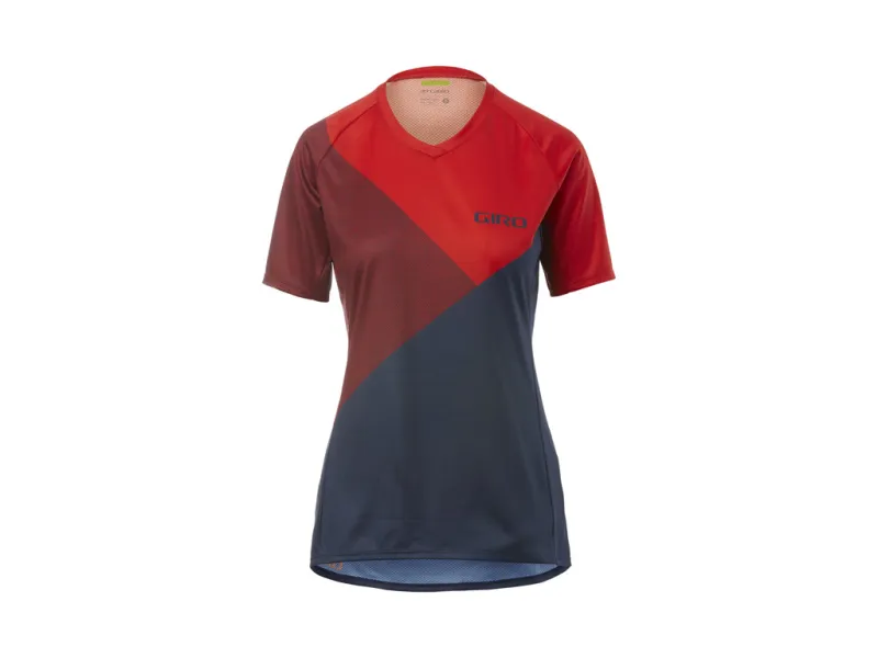 Giro Roust Dame - Cykelbluse med korte ærmer - MTB - Str. XS - Rød Shadow