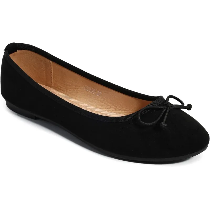 Tanja dame ballerina sko W2300 - Black