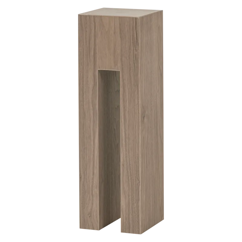 WOOOD piedestal, kvadratisk - natur MDF (24x24)