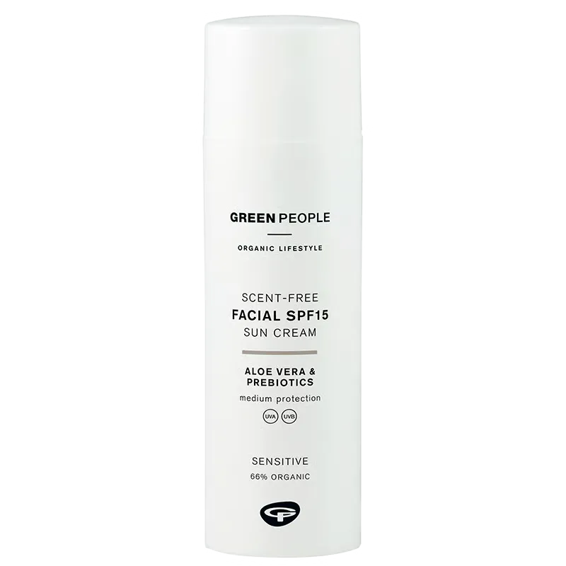 Green People Scent Free SPF15 Facial Suncream (50 ml)