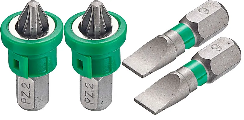 BATO magnet skrueholder for 1/4" bits Torsion S4 slag grøn