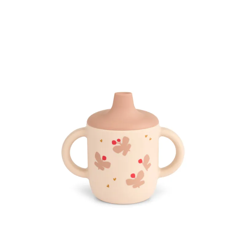 Liewood Neil Sippy Silikone Kop - Butterfly / Apple blossom